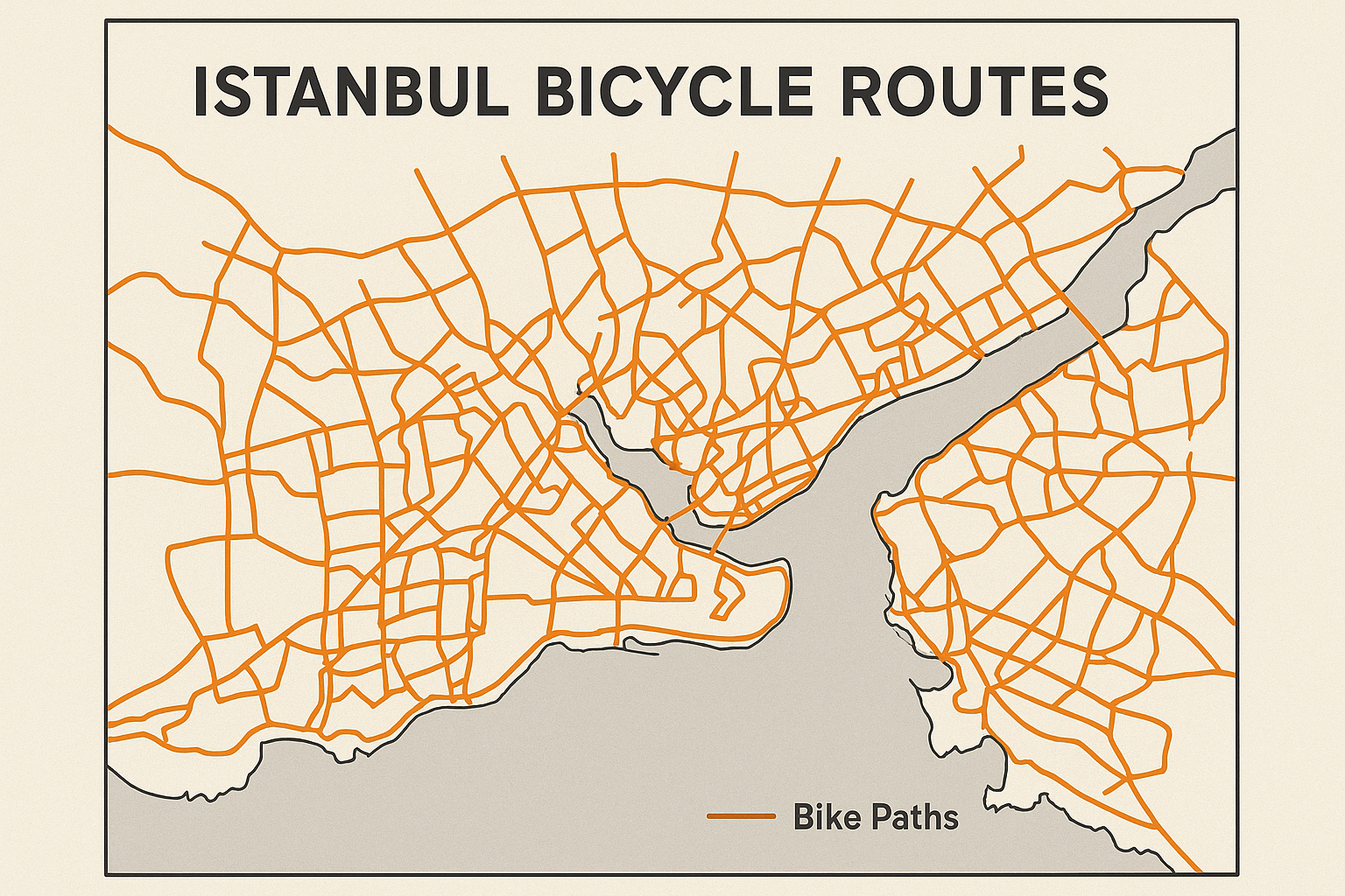İstanbul bisiklet rotaları haritası